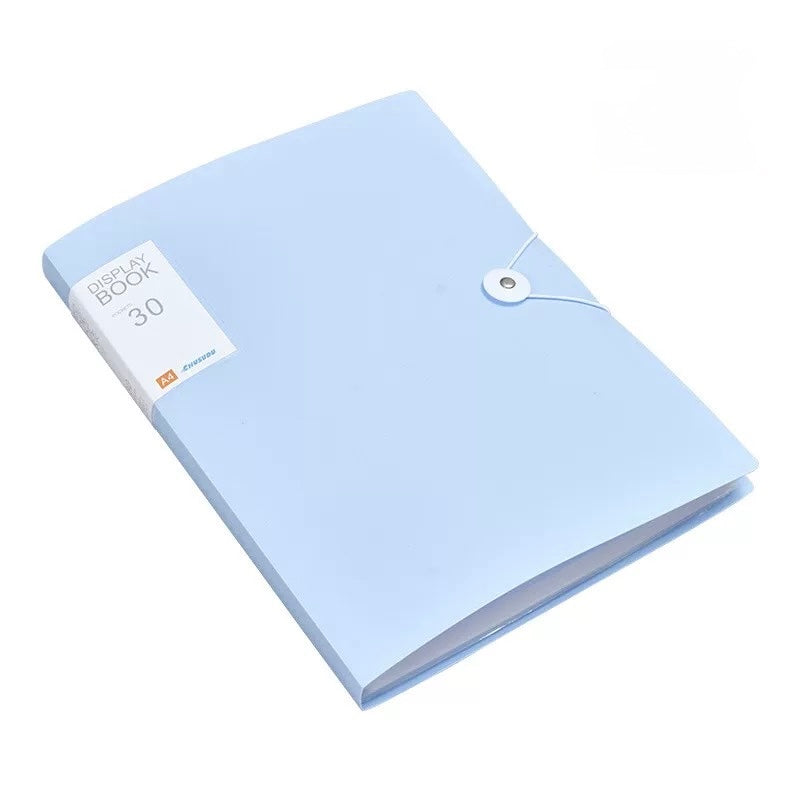 [Pre-order] A4 File Folder Display Book 30/60 Pages Transparent Insert