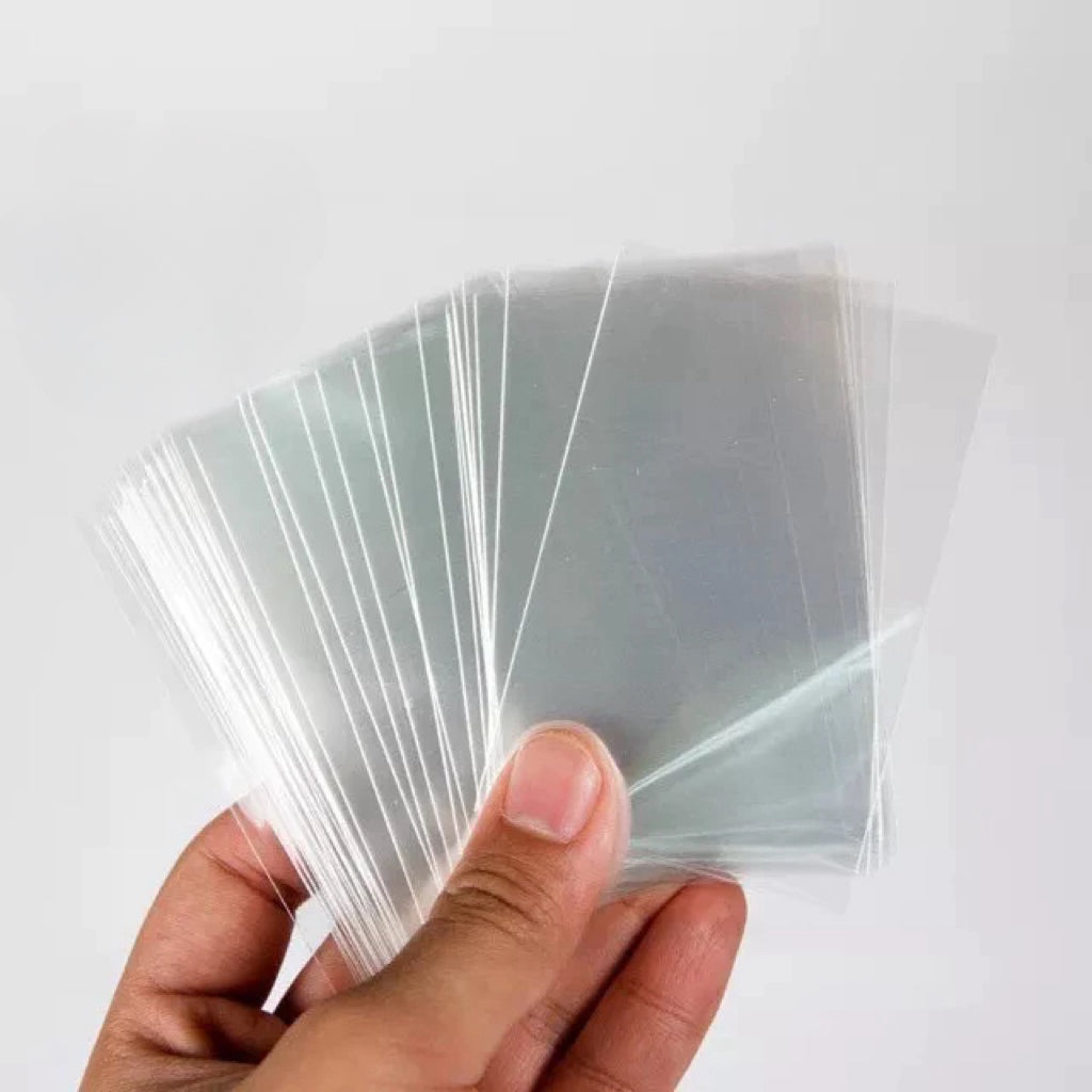 Set of 100 Sleeves for Lomo cards, Playing cards, Idol Photo cards 61x91mm