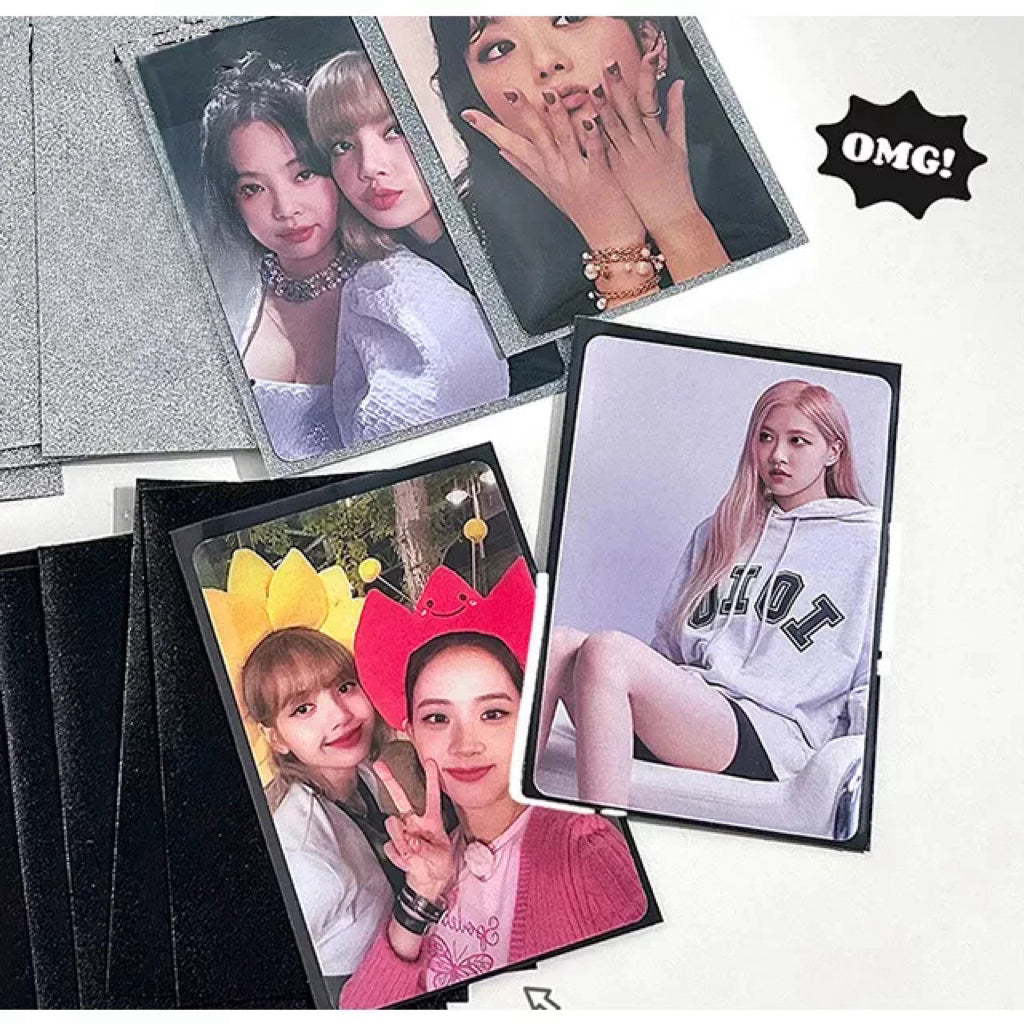 Set of 100 Sleeves for Lomo cards, Playing cards, Idol Photo cards 61x91mm