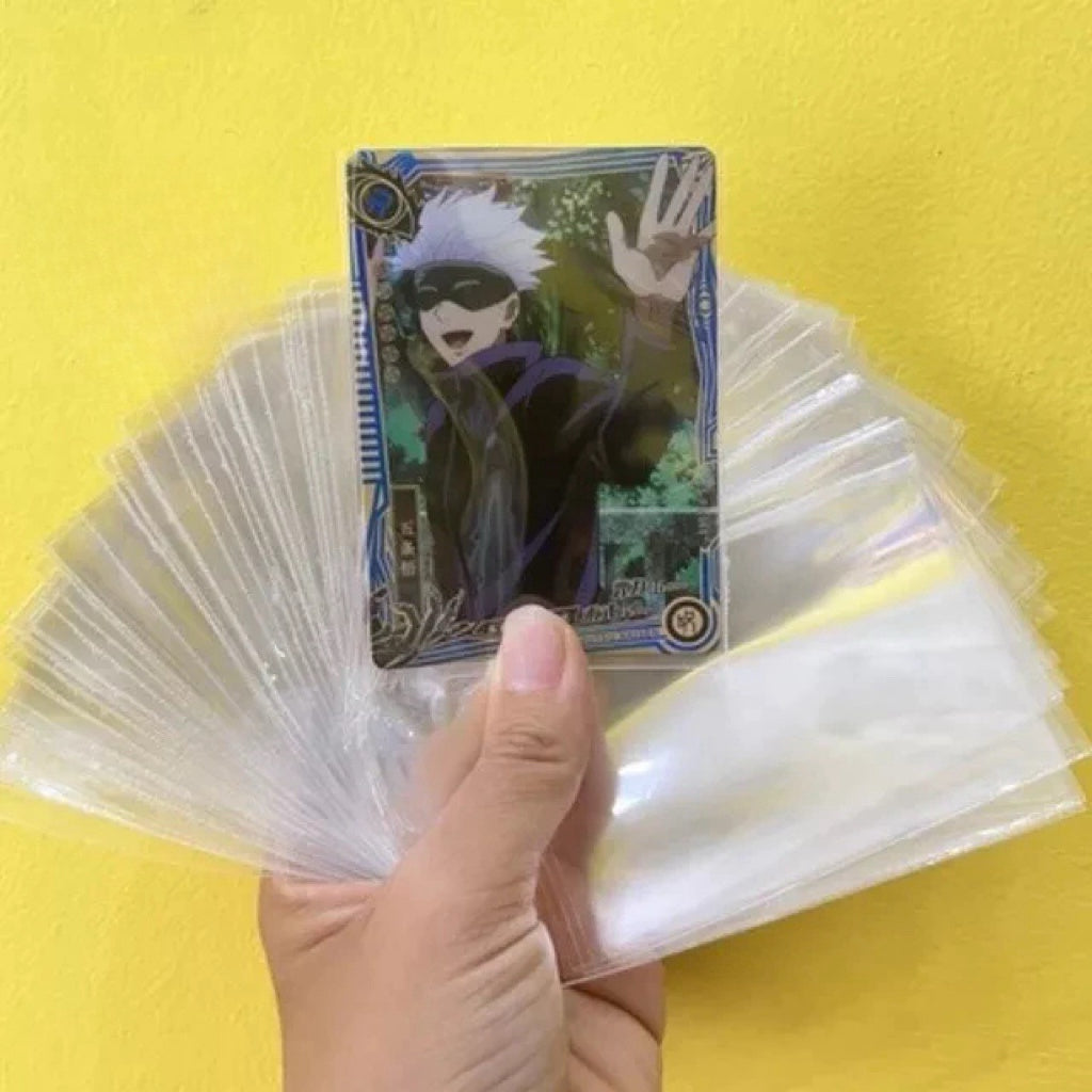 Set of 100 Sleeves for Lomo cards, Playing cards, Idol Photo cards 61x91mm