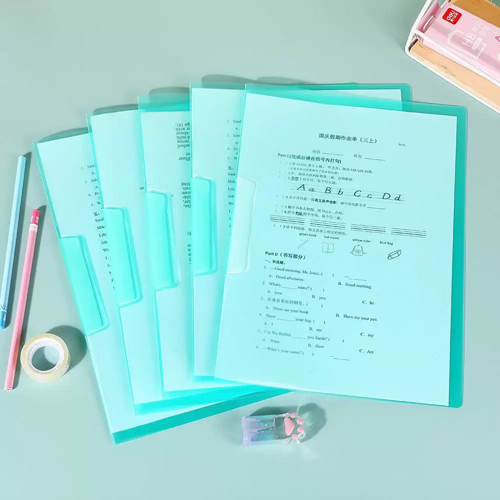 Student Document Holder, Archival File Cover, Spine