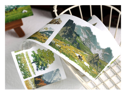Series Paper Tape Wilderness, Mountain, Snow-capped and Forest 6cm*35cm*2m