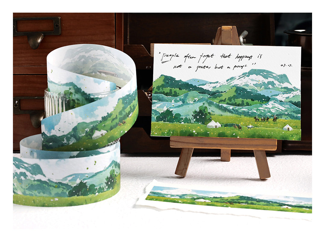 Series Paper Tape Wilderness, Mountain, Snow-capped and Forest 6cm*35cm*2m