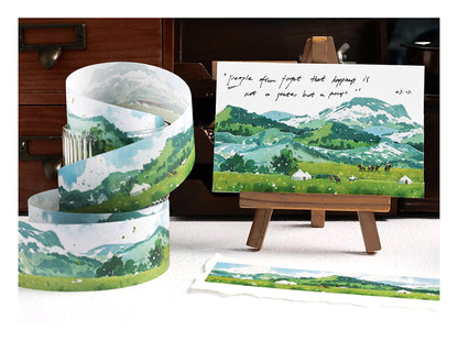 Series Paper Tape Wilderness, Mountain, Snow-capped and Forest 6cm*35cm*2m
