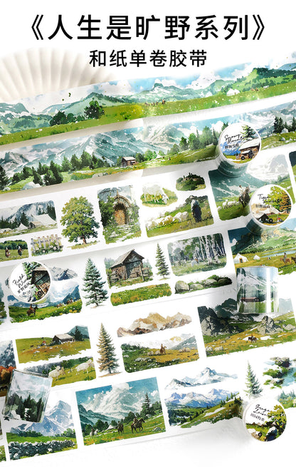 Series Paper Tape Wilderness, Mountain, Snow-capped and Forest 6cm*35cm*2m