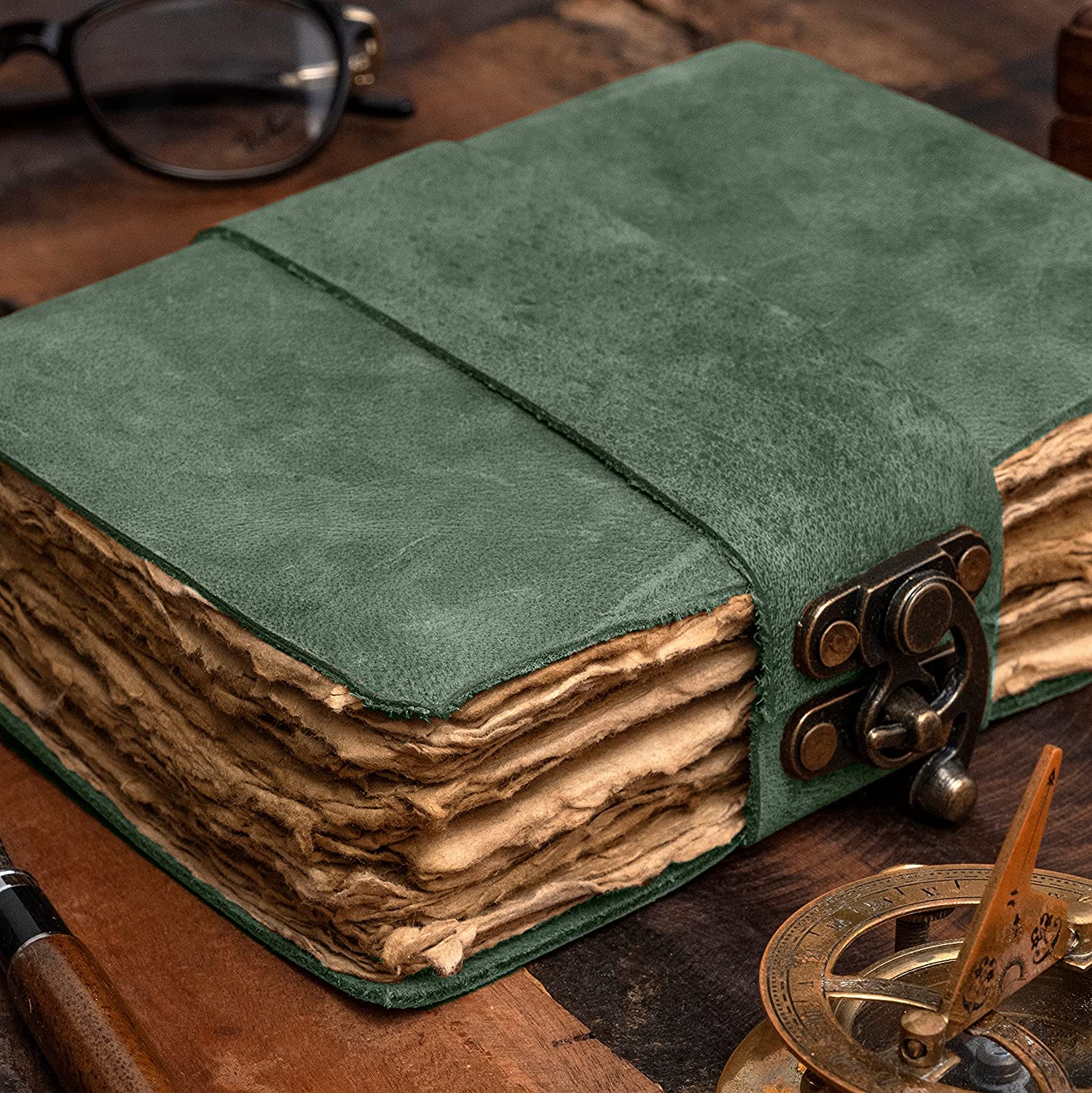 Retro Nomad Crafts Co. Buffalo Leather Notebook - Blank 23x15cm
