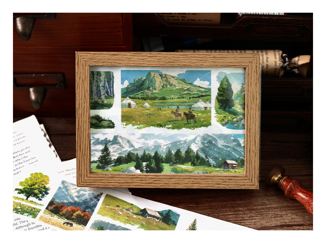 Series Paper Tape Wilderness, Mountain, Snow-capped and Forest 6cm*35cm*2m