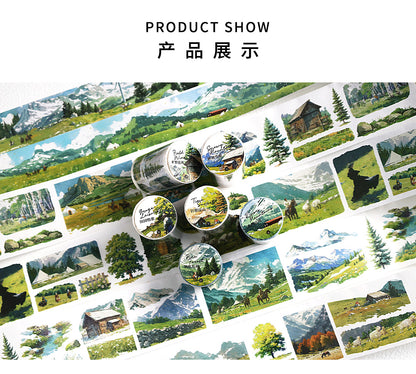 Series Paper Tape Wilderness, Mountain, Snow-capped and Forest 6cm*35cm*2m