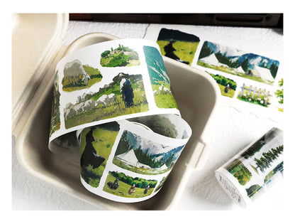 Series Paper Tape Wilderness, Mountain, Snow-capped and Forest 6cm*35cm*2m