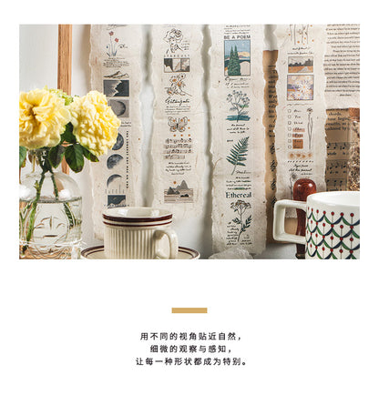 Series Japanese Paper Long Tape Collection - Notebook Decoration, Materrial Film
