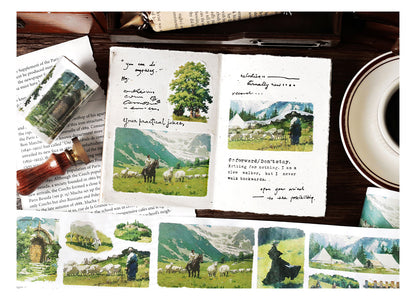 Series Paper Tape Wilderness, Mountain, Snow-capped and Forest 6cm*35cm*2m
