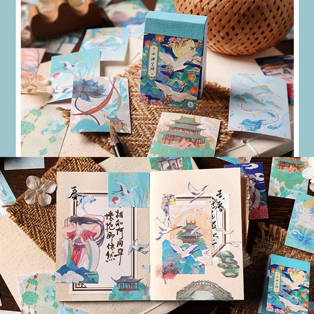 Set of 50pcs Ancient Style Stickers