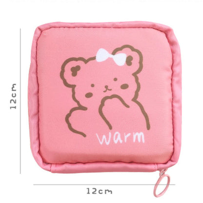 Cute Cartoon Waterproof Pads Bag