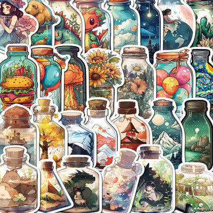 Set of 50/60/72pcs Multiple Type Sticker Waterproof to Decorate Suitcase, Phone, Ipad, Latop