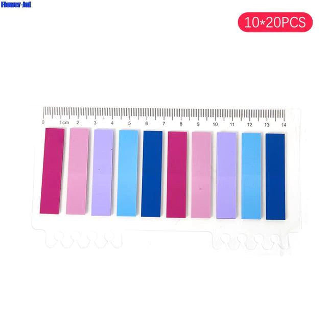 Set of 200 Sticky Flags Color-coded Bookmarks With Convenient Design