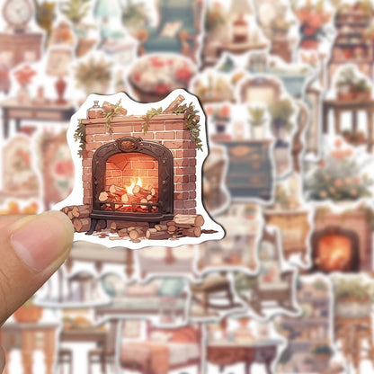 Set of 50/60/72pcs Multiple Type Sticker Waterproof to Decorate Suitcase, Phone, Ipad, Latop