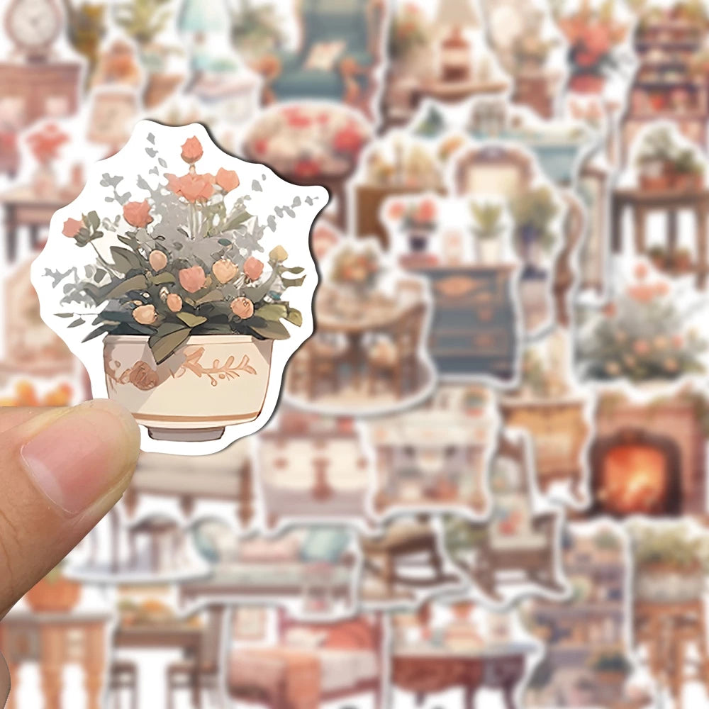 Set of 50/60/72pcs Multiple Type Sticker Waterproof to Decorate Suitcase, Phone, Ipad, Latop