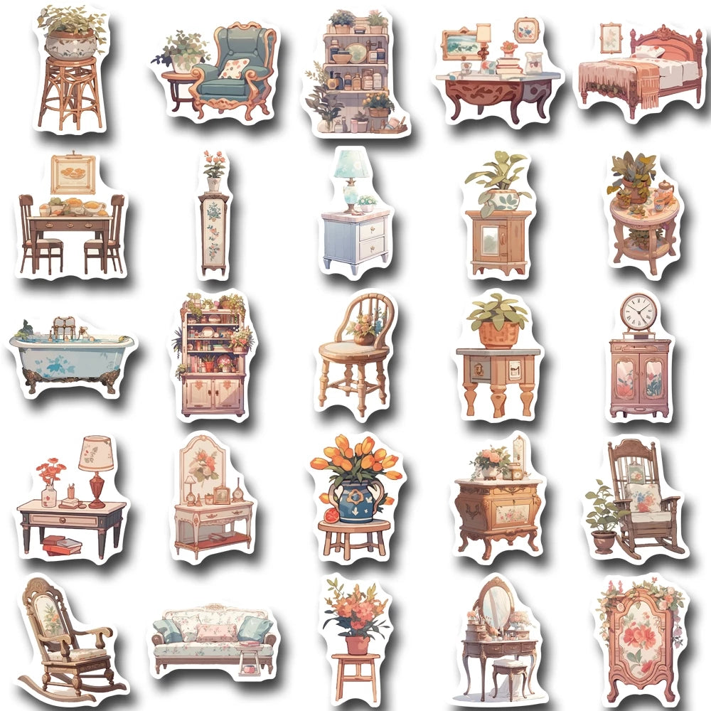 Set of 50/60/72pcs Multiple Type Sticker Waterproof to Decorate Suitcase, Phone, Ipad, Latop