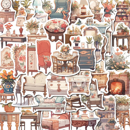 Set of 50/60/72pcs Multiple Type Sticker Waterproof to Decorate Suitcase, Phone, Ipad, Latop