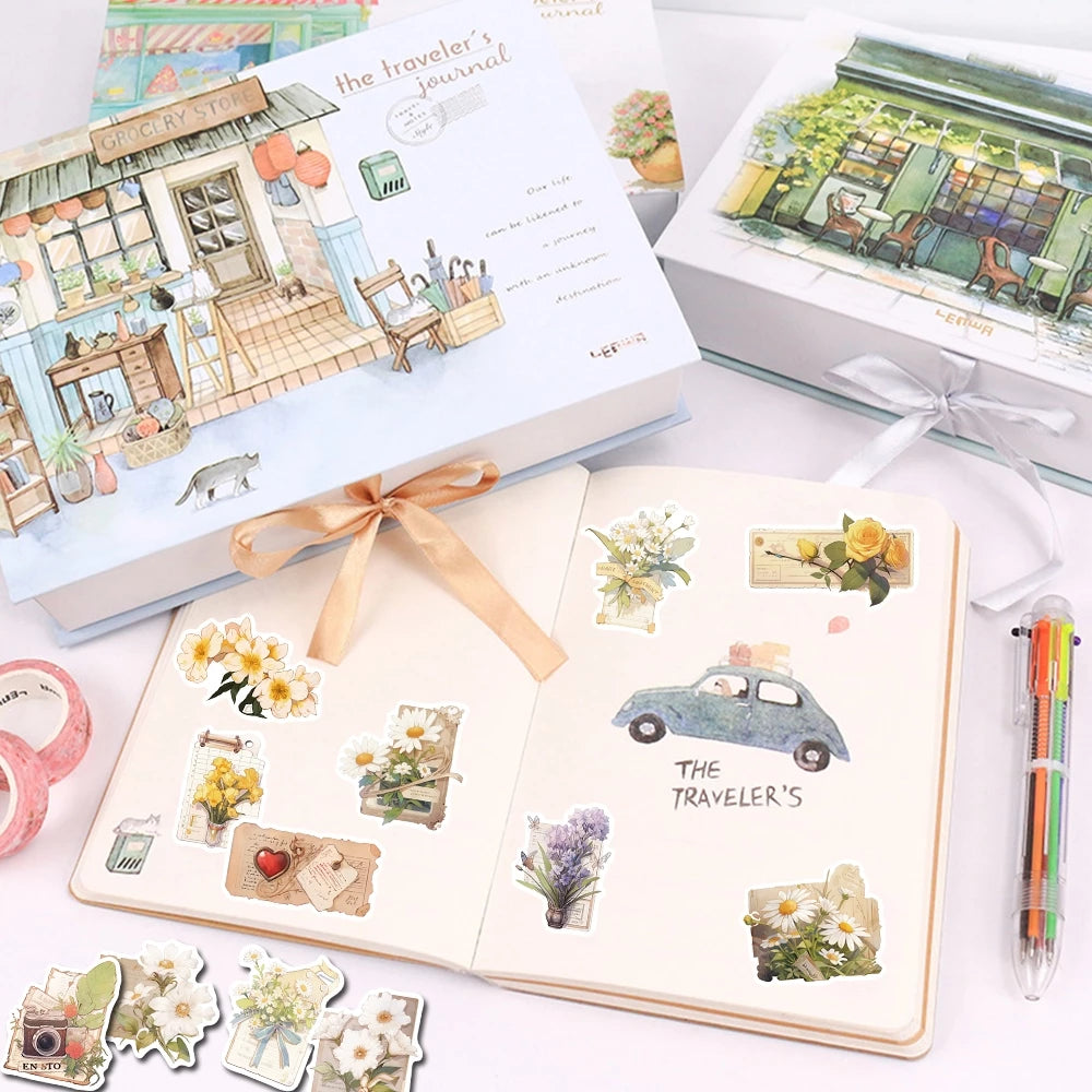Set of 50/60/72pcs Multiple Type Sticker Waterproof to Decorate Suitcase, Phone, Ipad, Latop