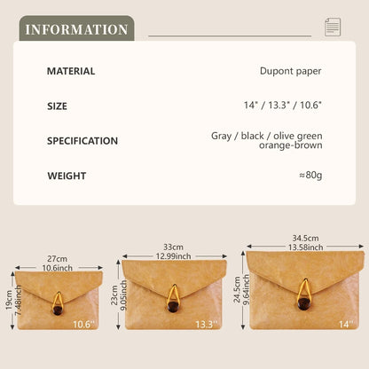 DuPont Paper Laptop Bag MacBook Large Capacity Simple Liner