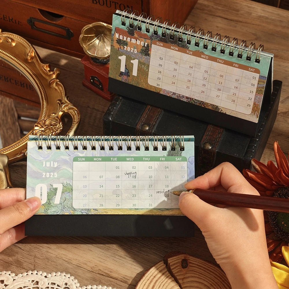 2025 Desk Mini Calendar for Daily Monthly Planning