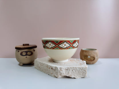 Red-Edged Kyo-Style Chawan