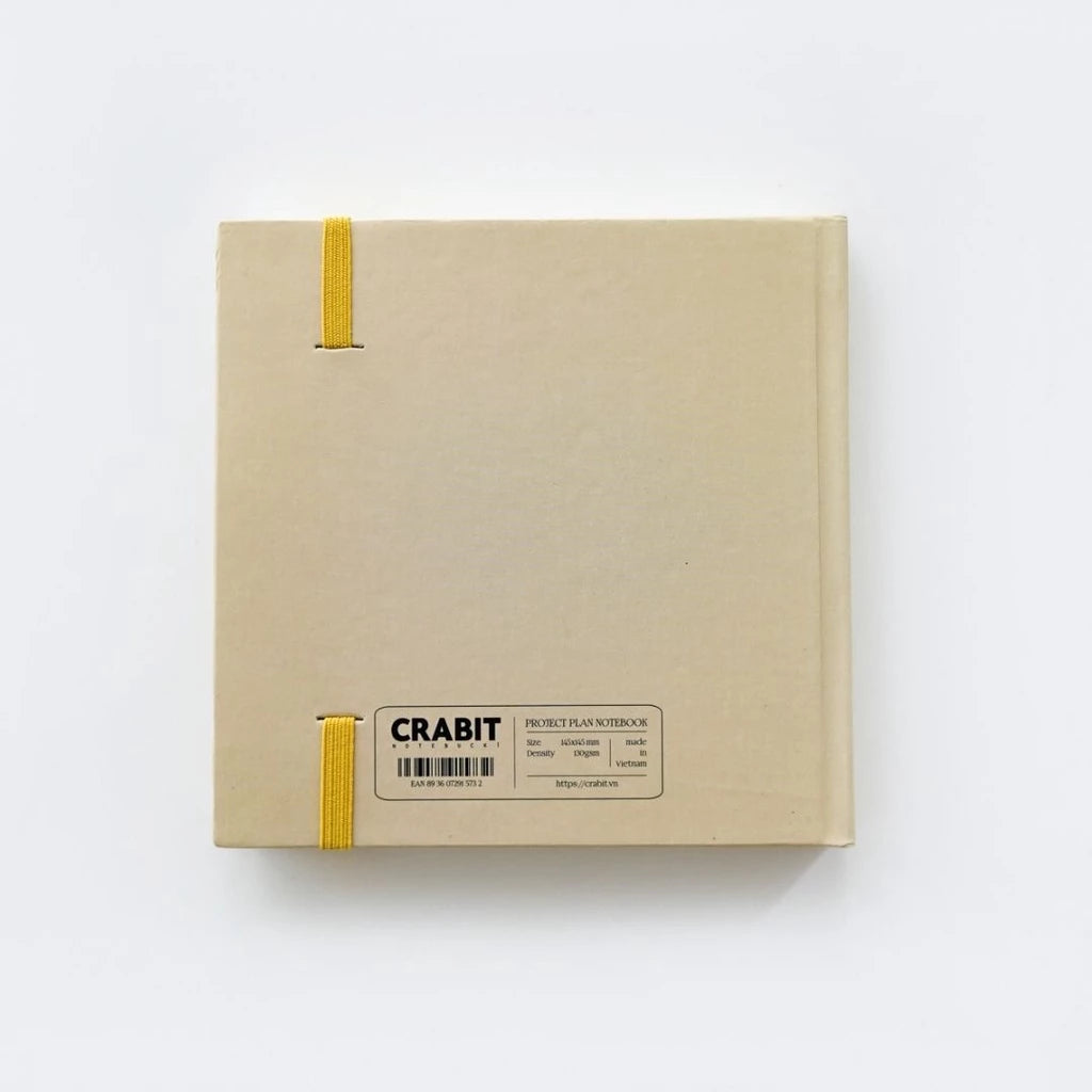 Square Project Planner 130gsm 144pages - Yellow