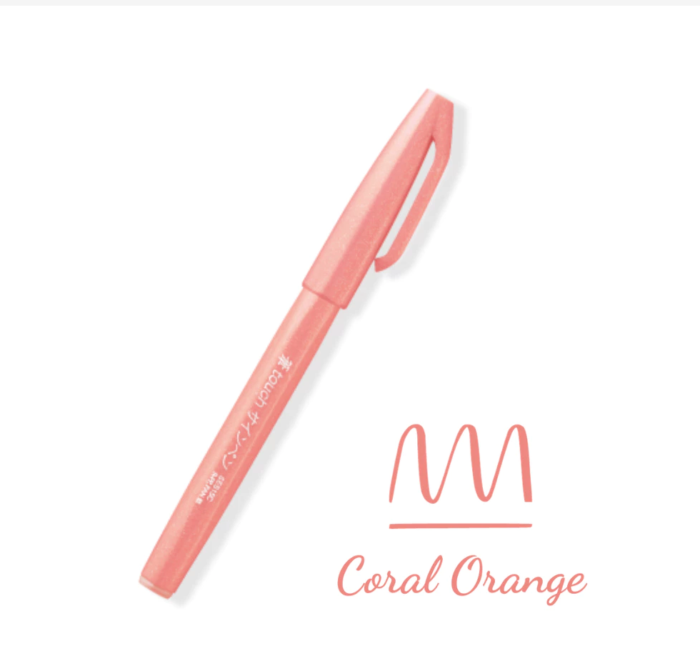 [Single] Calligraphy Pen - Pentel Brush Calligraphy Pen Pastel / Fude Touch