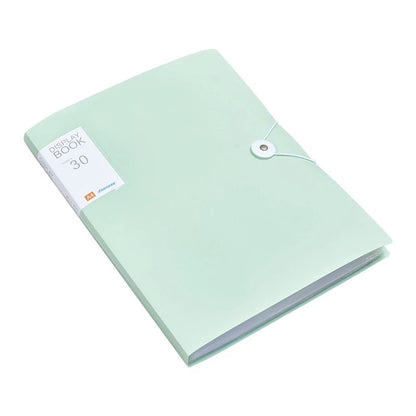 A4 File Folder Display Book 30/60 Pages Transparent Insert