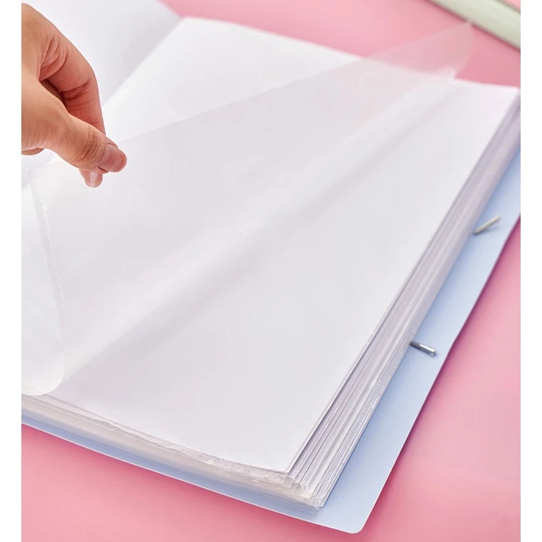 A4 File Folder Display Book 30/60 Pages Transparent Insert