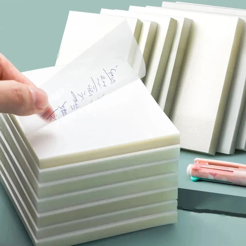 Set of 50 Sheets of Transparent Note Paper