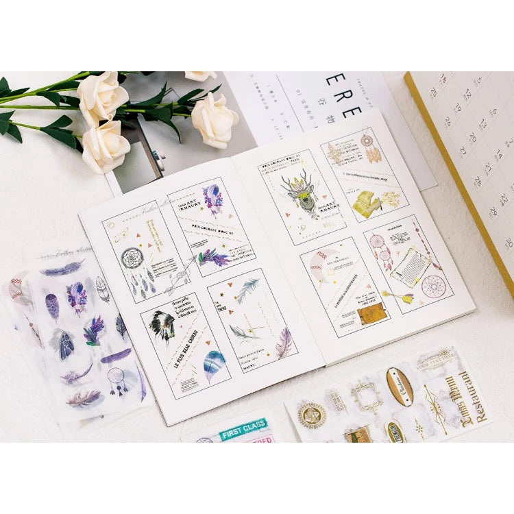 Set of 6 Washi Sticker Sheets