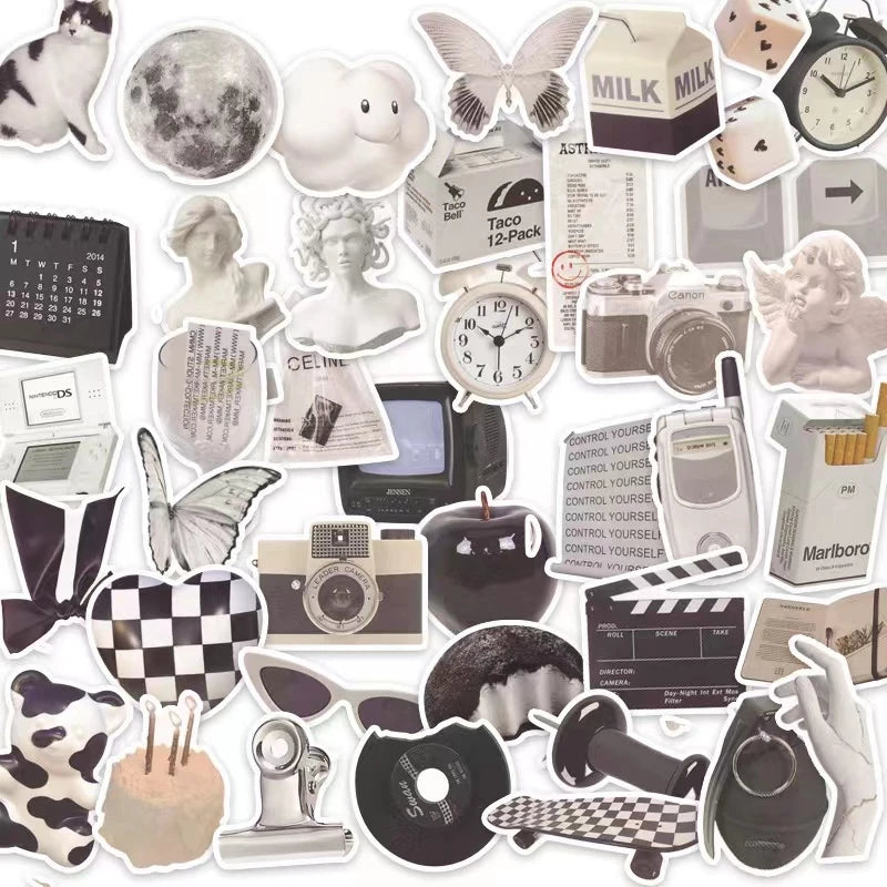 Set of 61 Waterproof Stickers to Decorate Suitcases, Laptops, Phones, iPads