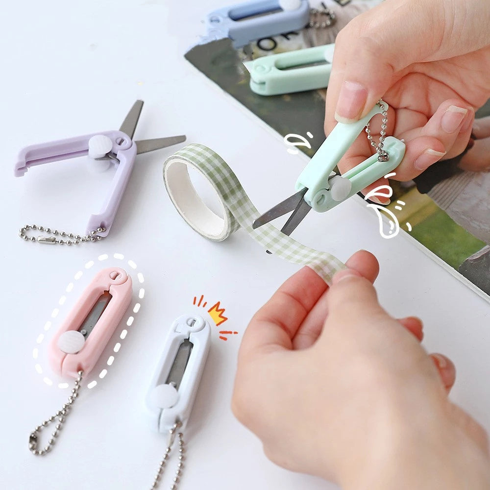 Portable Mini Scissors, Cute Colors, Convenient for Students / Office