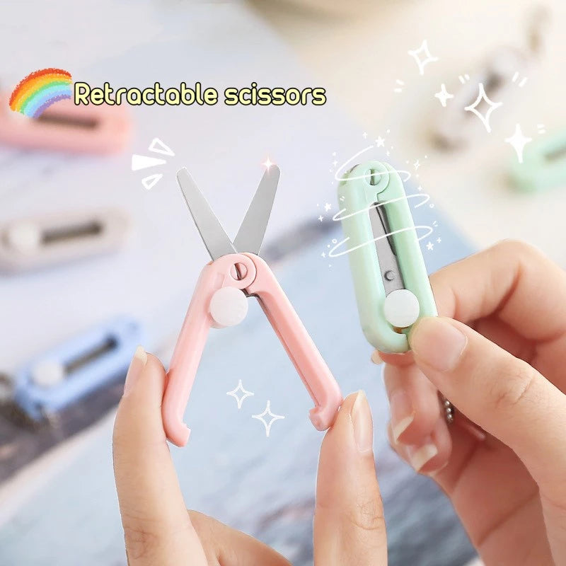 Portable Mini Scissors, Cute Colors, Convenient for Students / Office