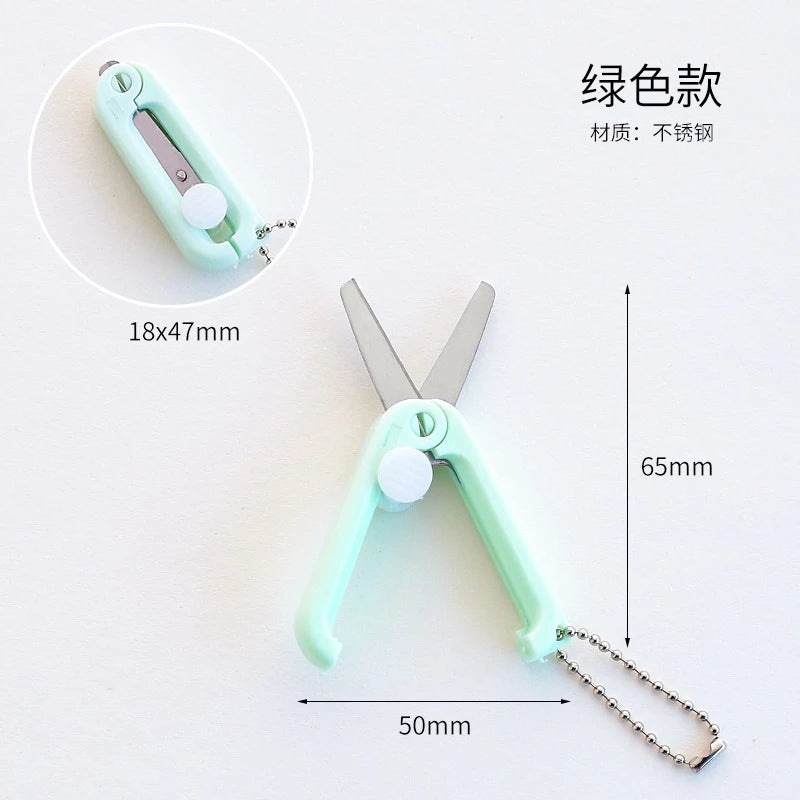 Portable Mini Scissors, Cute Colors, Convenient for Students / Office