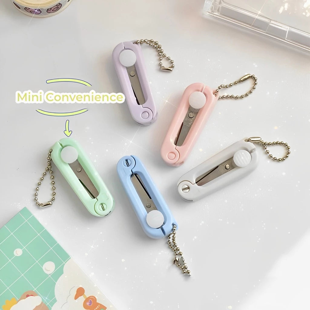 Portable Mini Scissors, Cute Colors, Convenient for Students / Office