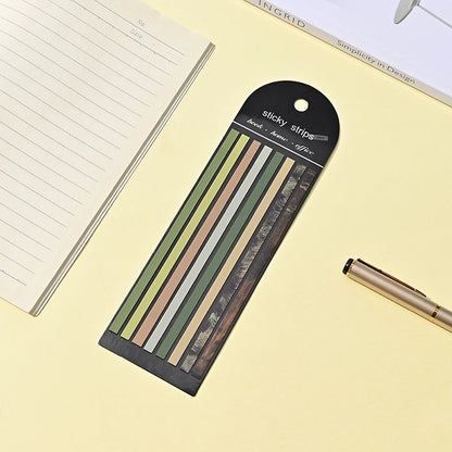 Set of 160 Sheets of Transparent Self-Adhesive Note Paper for Bookmarking