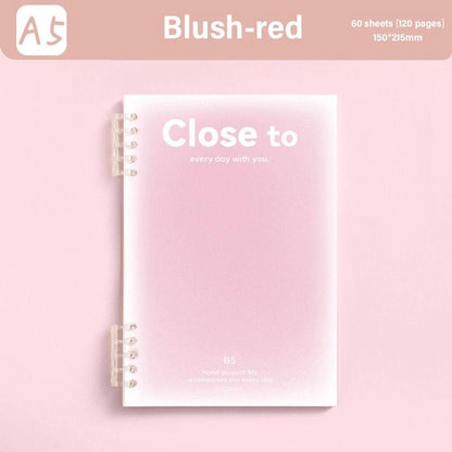 A5/ B5 Size Notebook/ Notepad Leaf Pattern Gradient Color Fashion Convenient