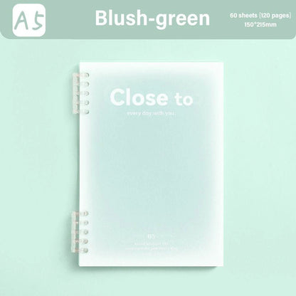 A5/ B5 Size Notebook/ Notepad Leaf Pattern Gradient Color Fashion Convenient