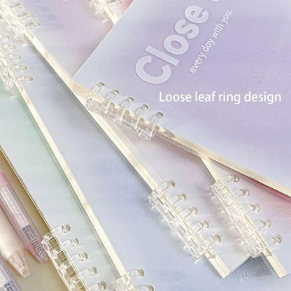 A5/ B5 Size Notebook/ Notepad Leaf Pattern Gradient Color Fashion Convenient