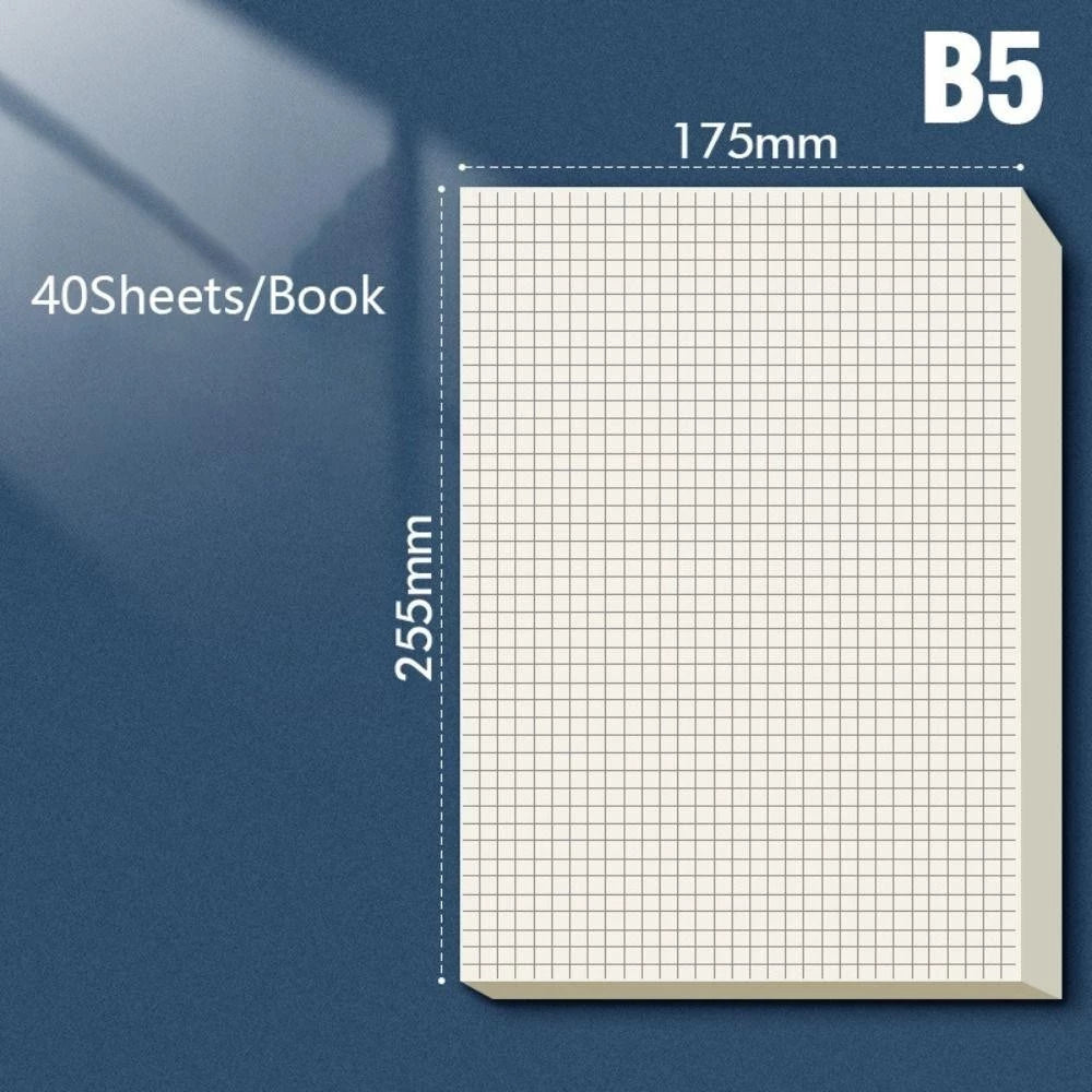 Blank/ Grid Draft Paper, 40/100 Sheets A4/B5, High Quality Beige Eye Protection