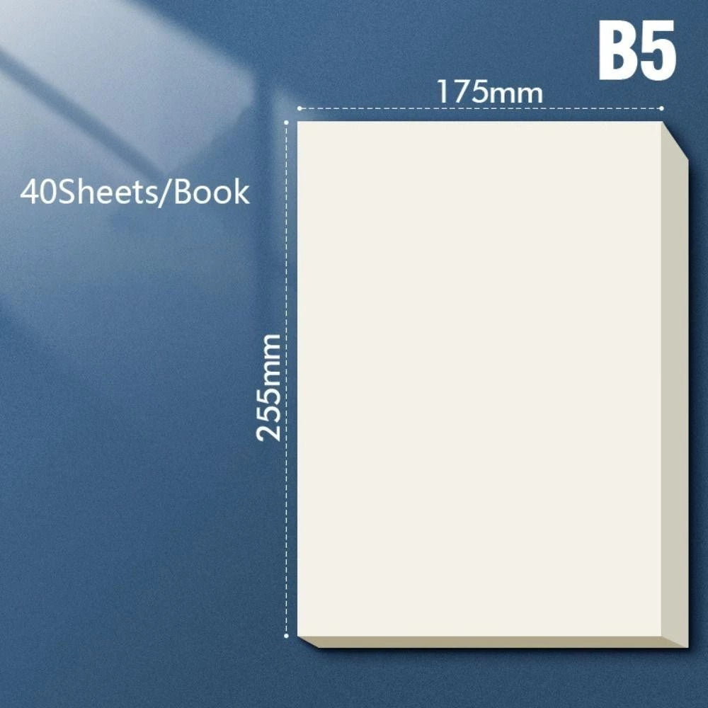 Blank/ Grid Draft Paper, 40/100 Sheets A4/B5, High Quality Beige Eye Protection