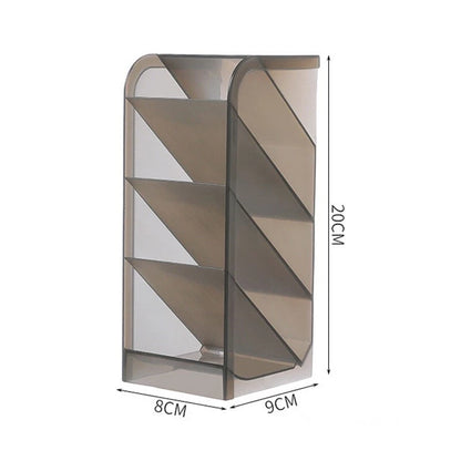 Transparent Matte Pen Holder Multifunctional Stationery Storage Box