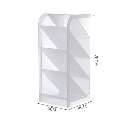 Transparent Matte Pen Holder Multifunctional Stationery Storage Box