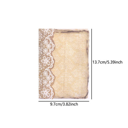 50 Pages Scrapbook Material Decorative Paper, Vintage Pattern Vintage Crafts