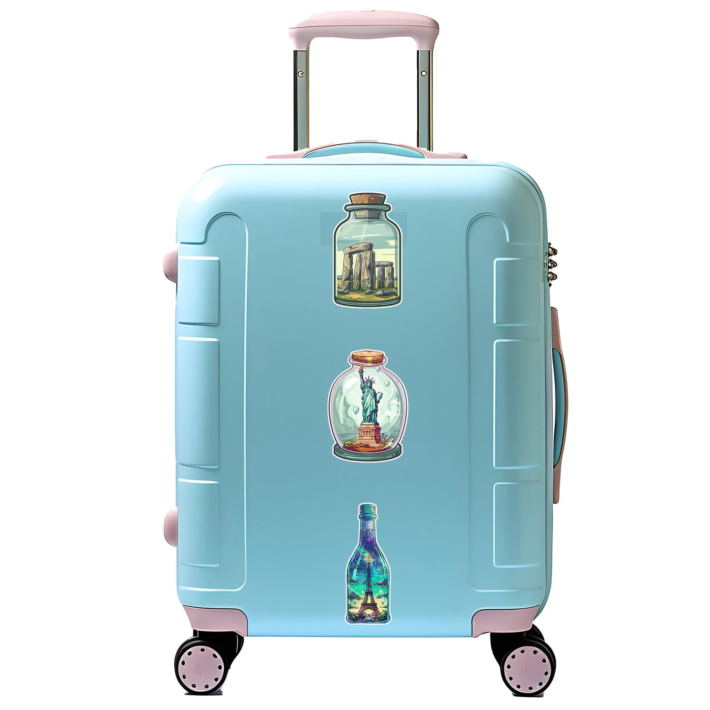 Set of 50/60/72pcs Multiple Type Sticker Waterproof to Decorate Suitcase, Phone, Ipad, Latop