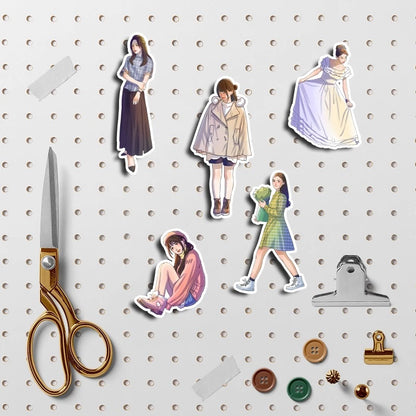 Set of 50/60/72pcs Multiple Type Sticker Waterproof to Decorate Suitcase, Phone, Ipad, Latop
