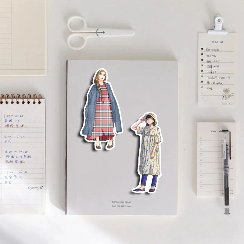 Set of 50/60/72pcs Multiple Type Sticker Waterproof to Decorate Suitcase, Phone, Ipad, Latop